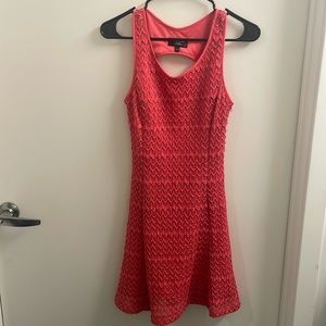 Guess pink skater dress